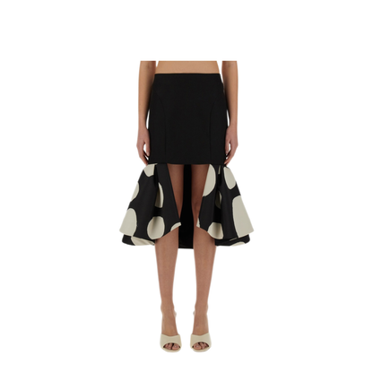 MAYFEYR - NINA RICCI - Midi Skirt With Double Ruffles - 25PCJU018PL0475I9071
