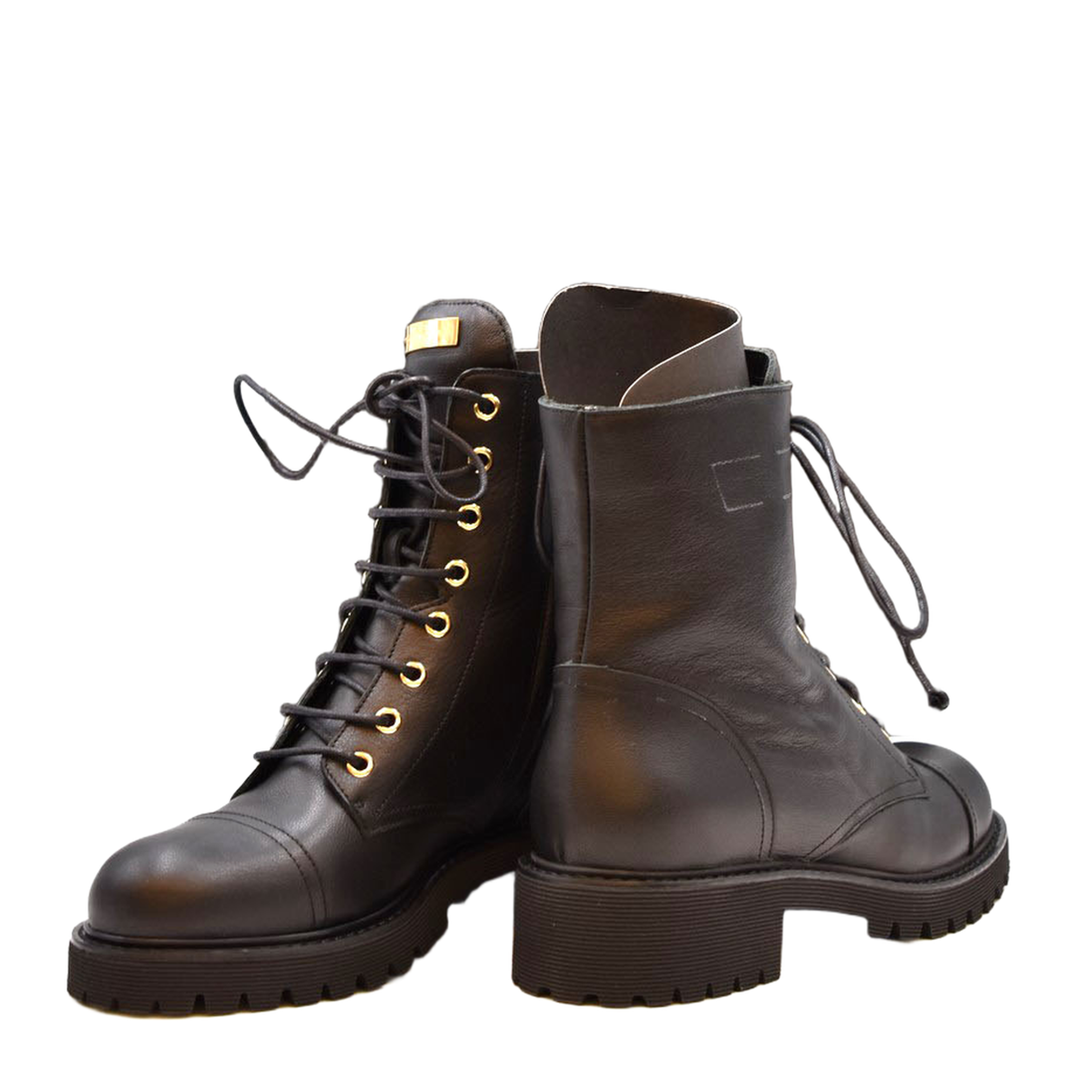 MAYFEYR - Giuseppe Zanotti - Black Leather Boots With Logo - I270024