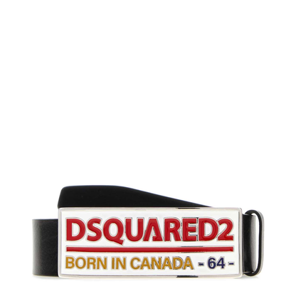 MAYFEYR - Dsquared2 - Black Leather Belt - BEM0711129000012124