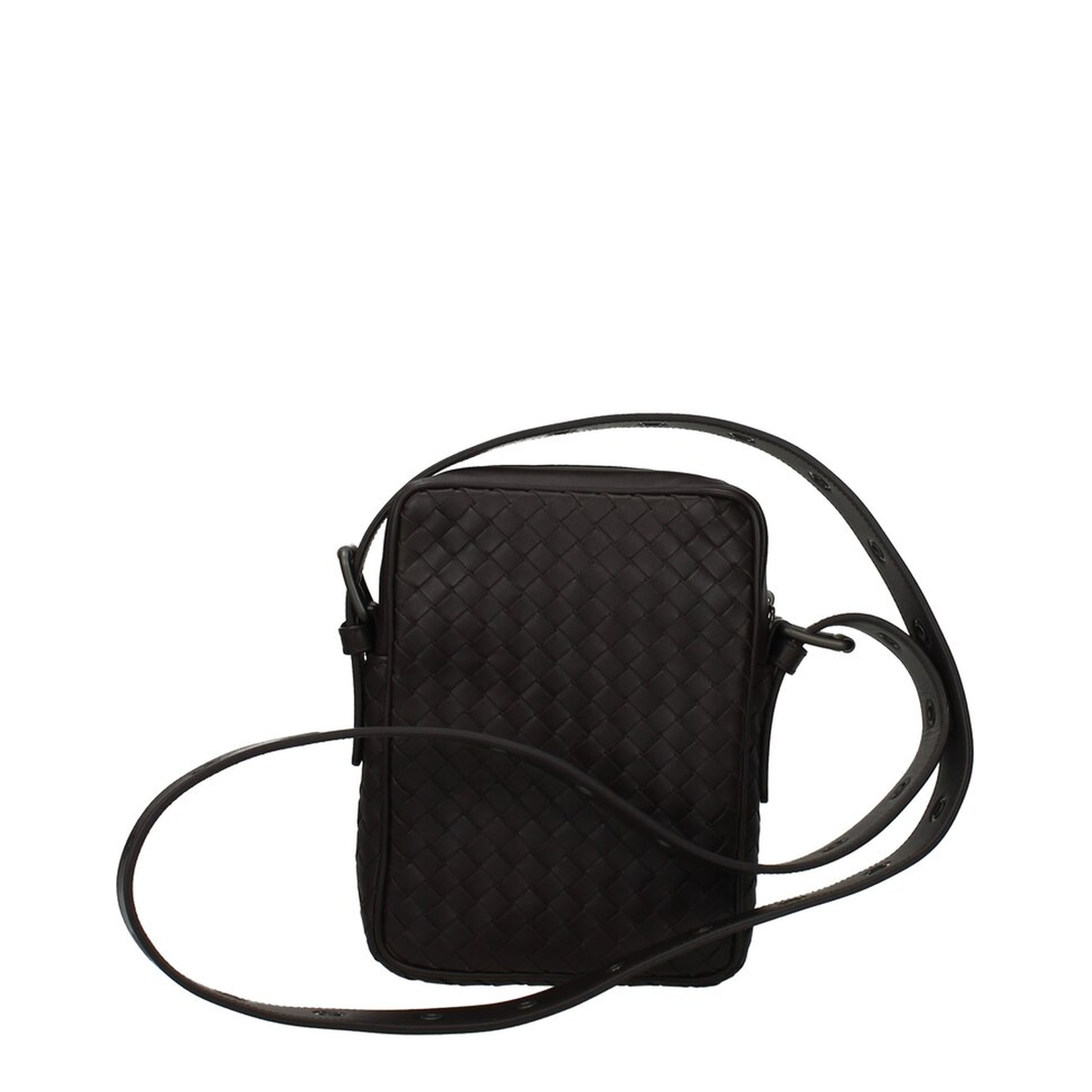 Intrecciato Leather Shoulder Bags - Black