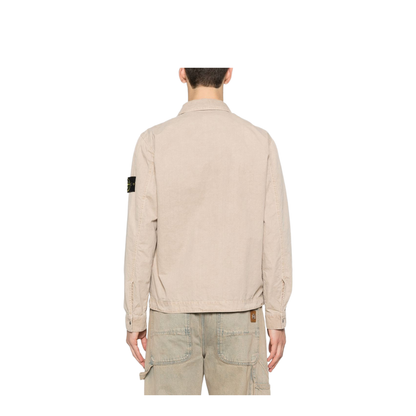 Brushed Organic Cotton Canvas Overshirt