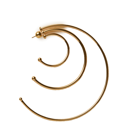 MAYFEYR - Panconesi - Pierced Solar Hoops Earrings Large - F26-EA017-P