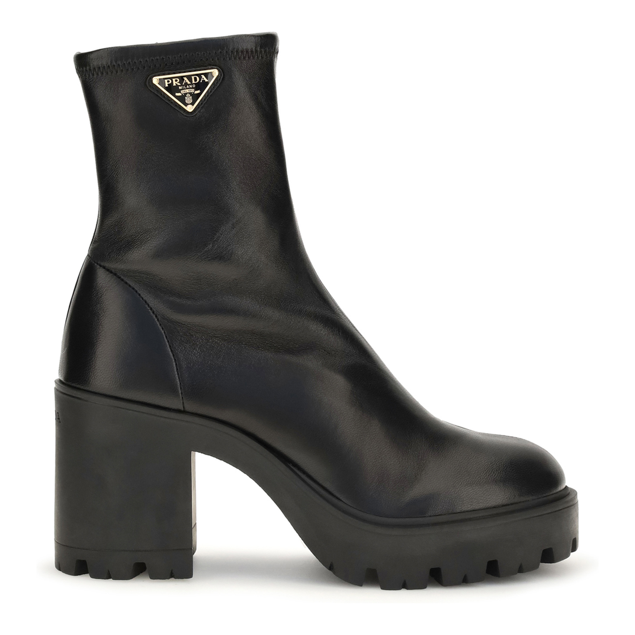 MAYFEYR - Prada - Stretch Leather Platform Ankle Boots - 1T546OF085L68F0002