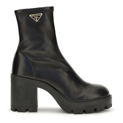 MAYFEYR - Prada - Stretch Leather Platform Ankle Boots - 1T546OF085L68F0002