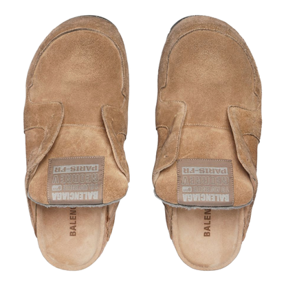 Dumbo Sabot in Distressed Suede Calfskin