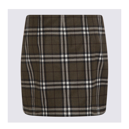 Green Check Miniskirt
