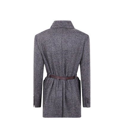 Wool Blazer Jacket - Blue