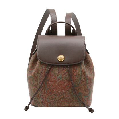 Essential S Arnica Small Jacquard Backpack - Brown