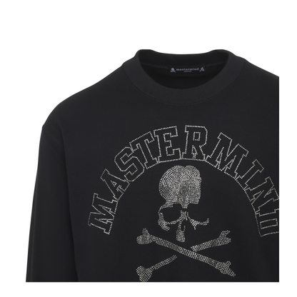 MAYFEYR - MASTERMIND JAPAN - Black Swarovski Crystals Sweatshirt - MJ26EE2SW064010BLACK