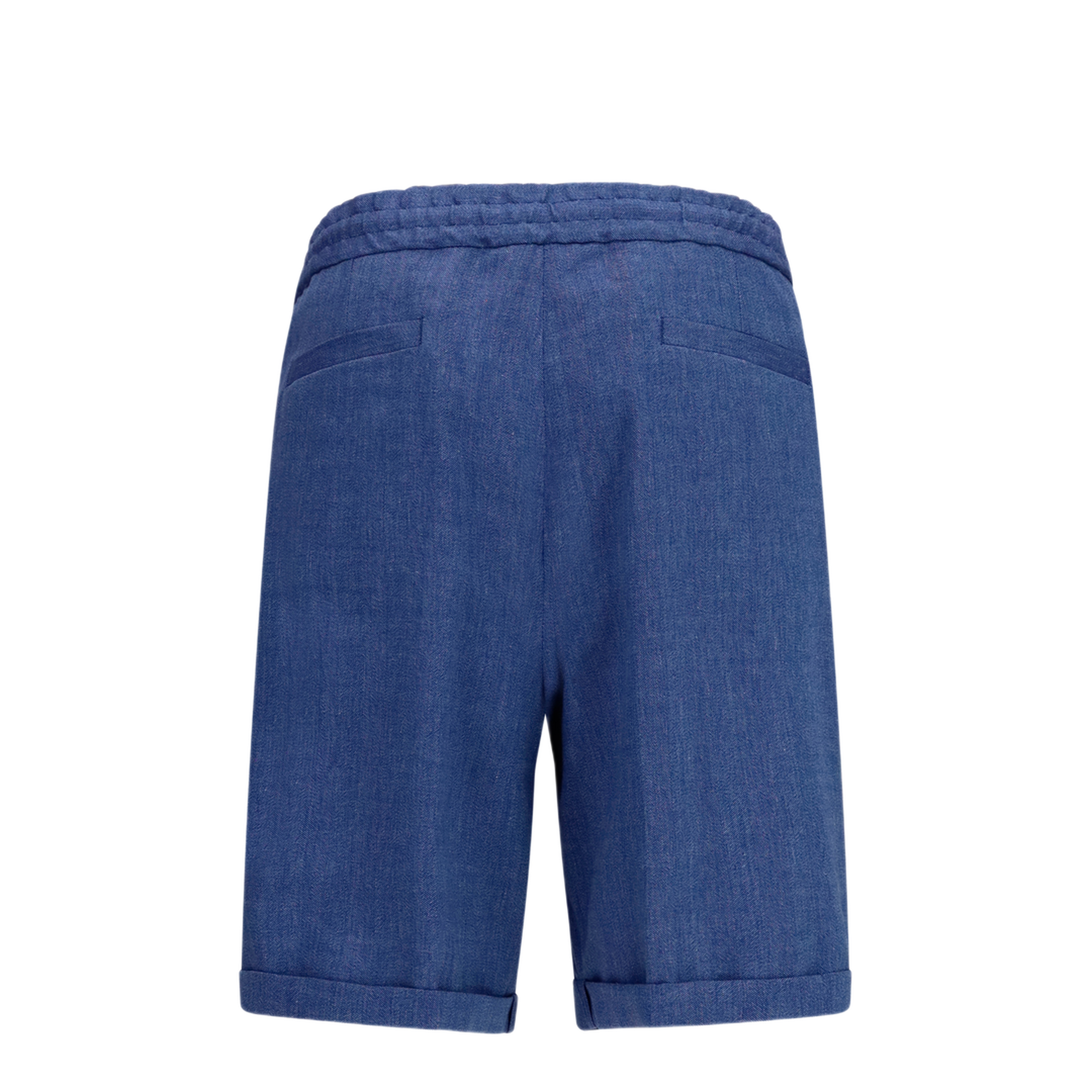 MAYFEYR - Brunello Cucinelli - Linen And Virgin Wool Chevron Bermuda Shorts - MZ408U0020C025