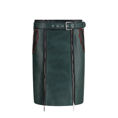 MAYFEYR - Marni - Leather Skirt With Belt And Pockets - GOMX0872QUULA77000V98