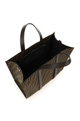 Ff Jacquard Shopper Ff Jacquard Fabric Bag