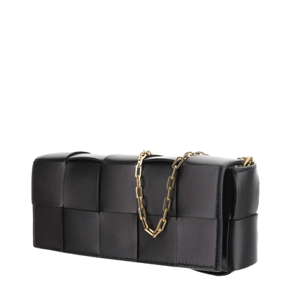 Cassette Leather Clutch Bags - Black