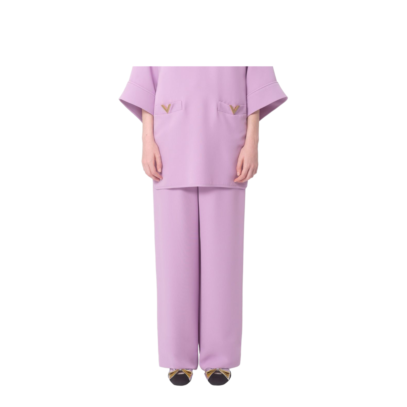 Silk Wide-Leg Trousers