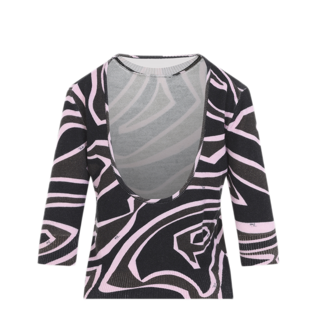 MAYFEYR - Pucci - Khaki Pink Long Sleeve Knit Top - 6UKM726U960020