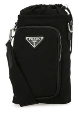 Logo Plaque Zipped Phone Bag