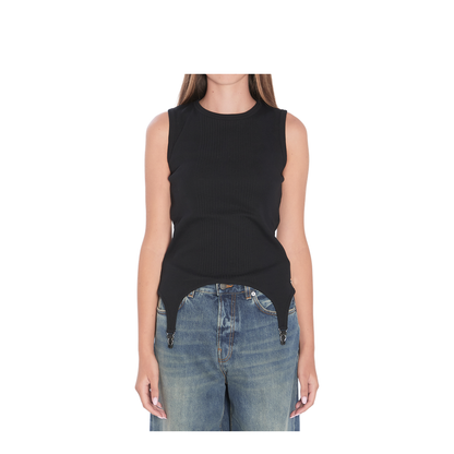 Tank Top with Lingerie Garter