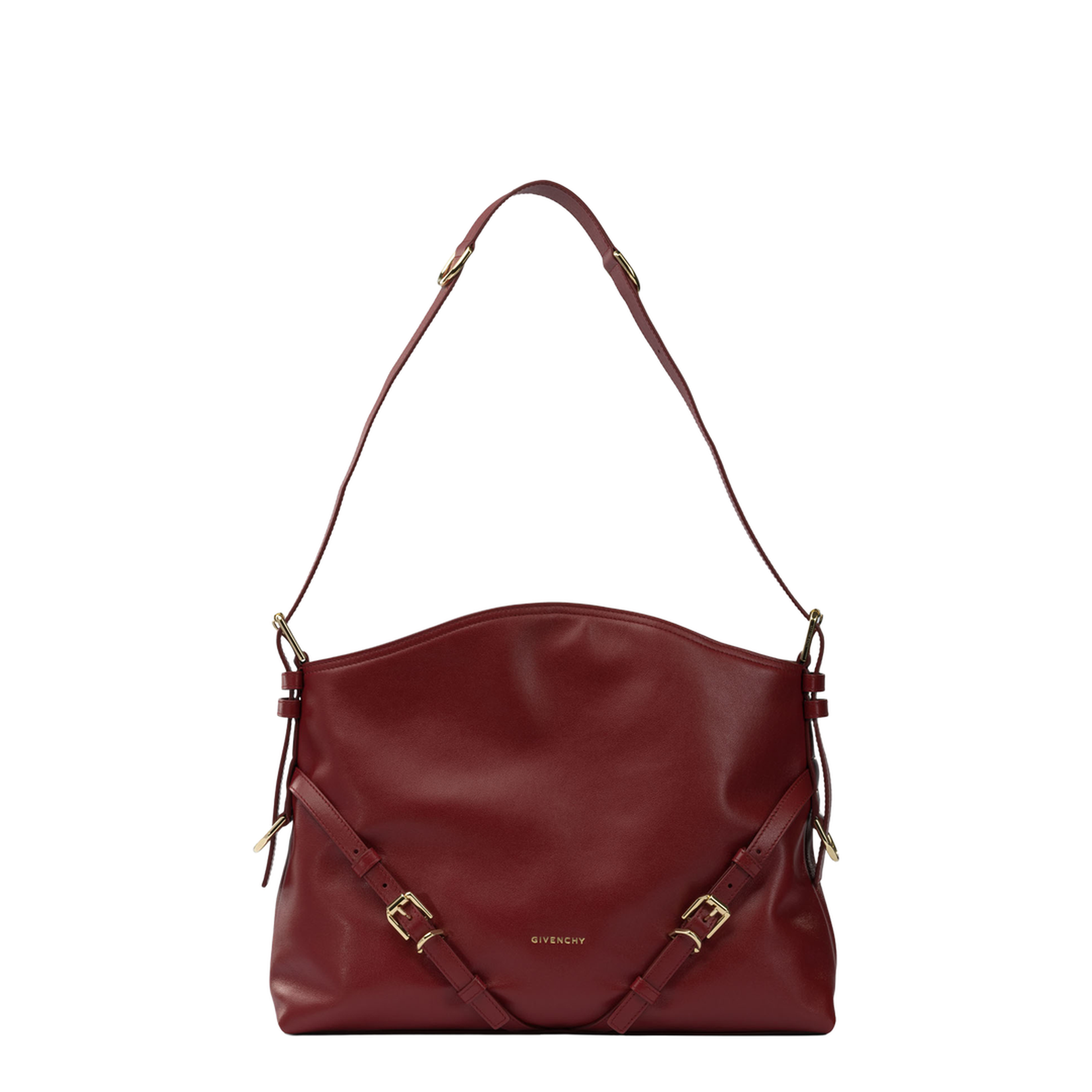 Medium Voyou Bag in Shiny Leather