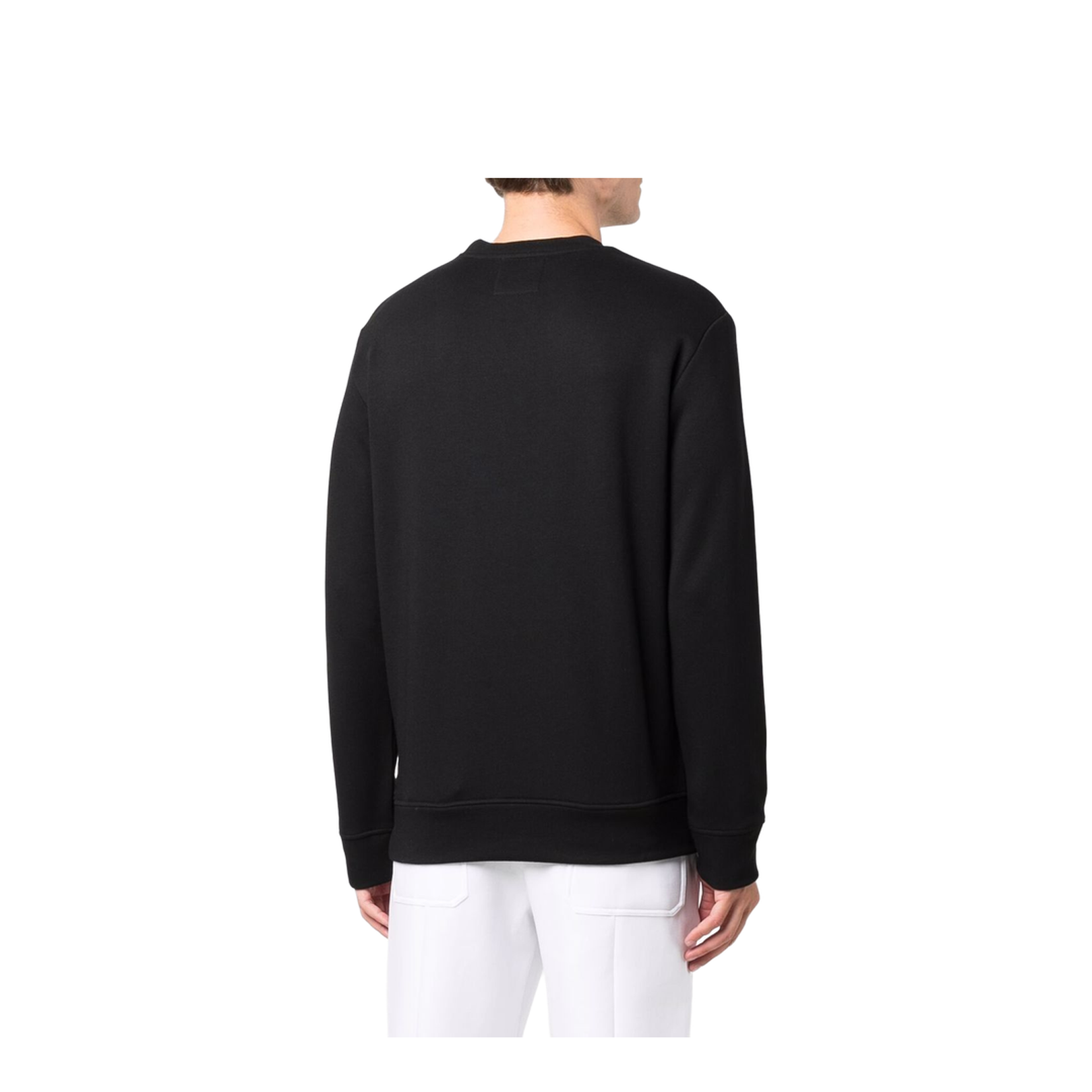 Black Cotton-Modal Blend Logo Print Sweatshirt – MAYFEYR