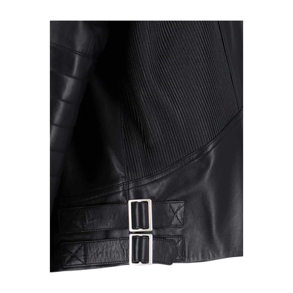 Leather Biker Jacket - Black