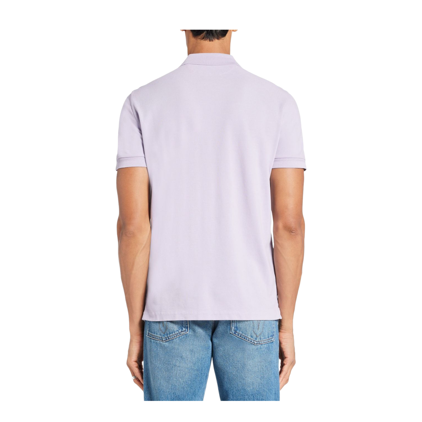 Lilac Short-Sleeve Polo Shirt