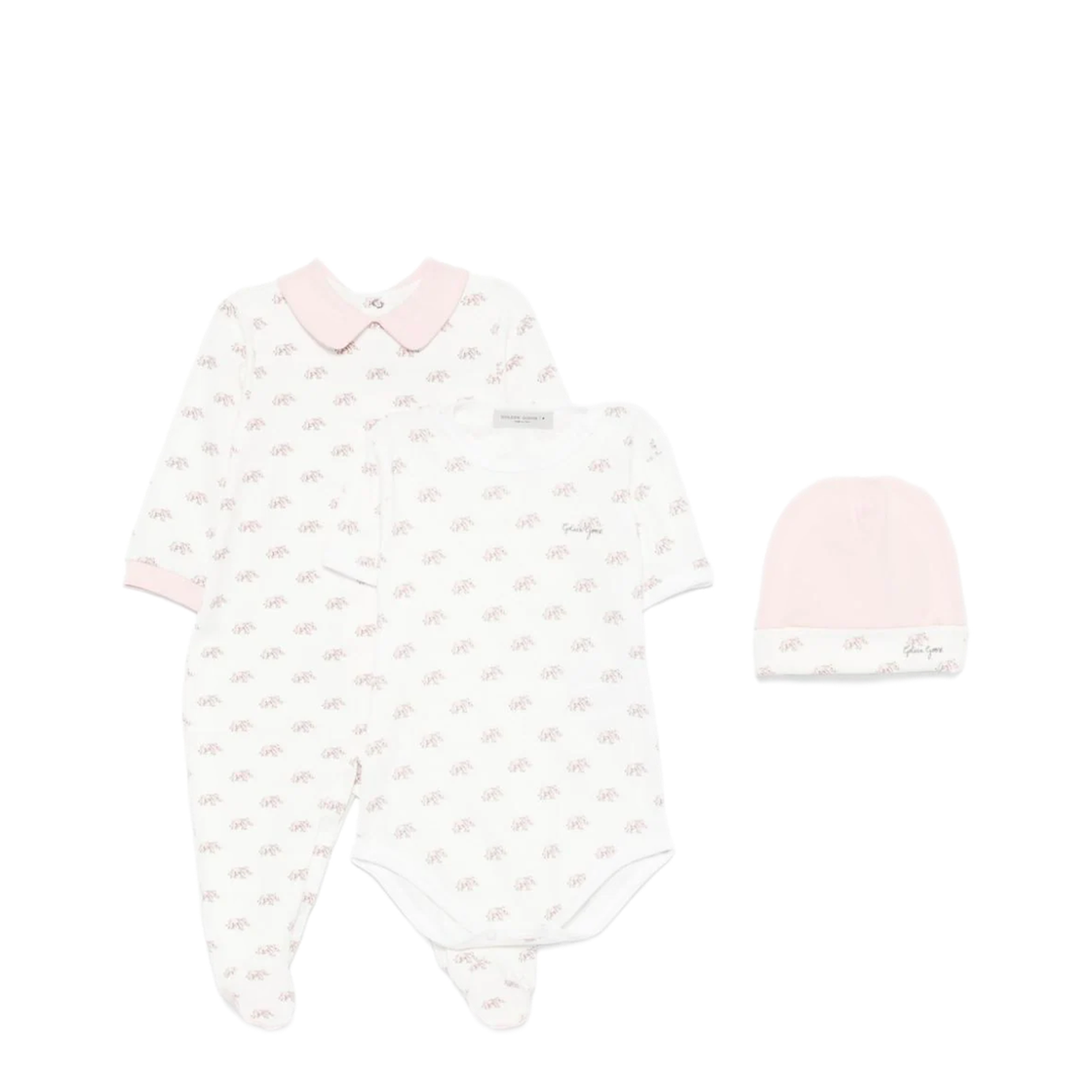 MAYFEYR - Golden Goose - Elephant-Print Babygrow Set - GBP02064P00175082750