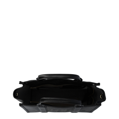 Medium Tote Bag In Black Leather