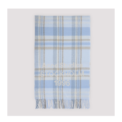 MAYFEYR - Acne Studios - Aqua Blue Wool Scarf - CA0385DIM