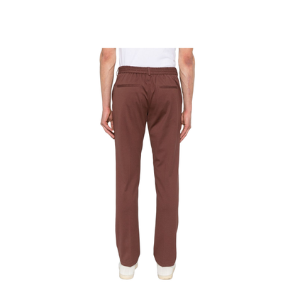 Cotton Trousers In Brown