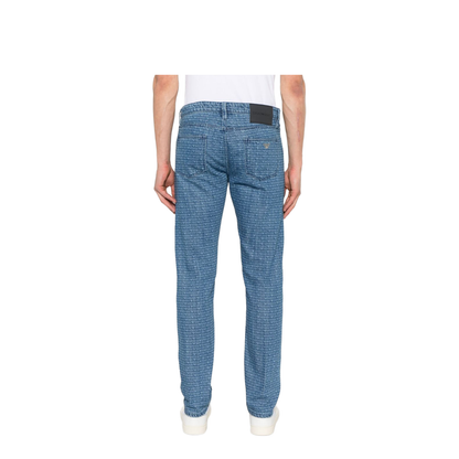 Allover Logo Denim Jeans