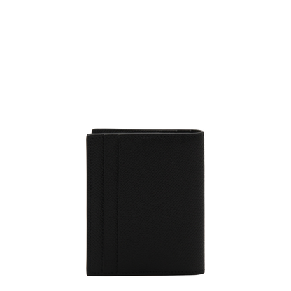 Gancini Credit Card Holder Calfskin Leather - Black