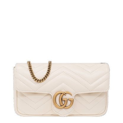 GG Marmont Canvas Shoulder Bag - Beige