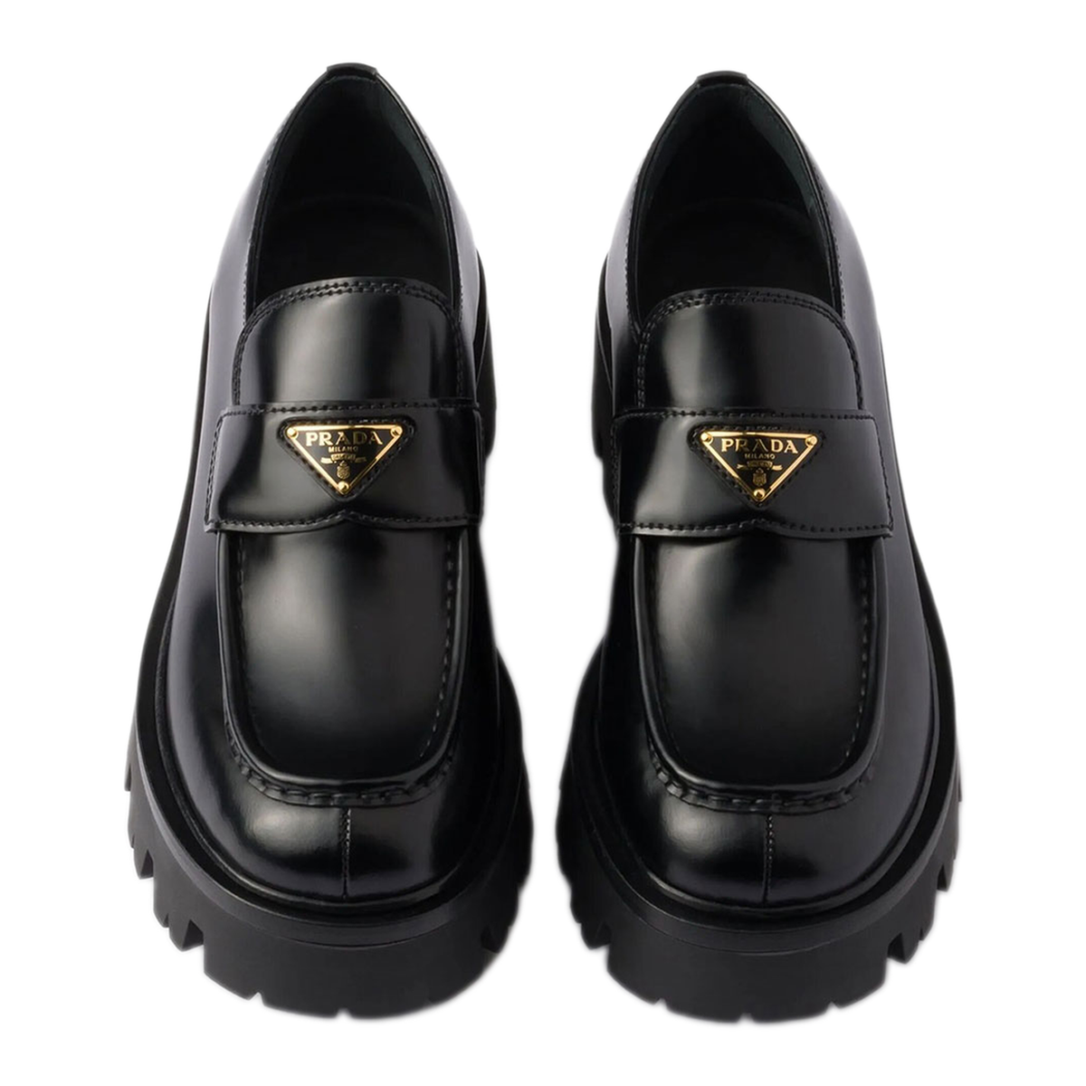 Brushed Leather Loafers