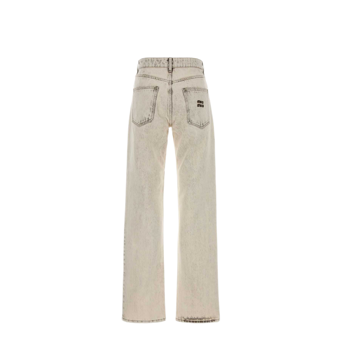 MAYFEYR - Miu Miu - Ivory Denim Jeans - GWP591SOOO183TF0009