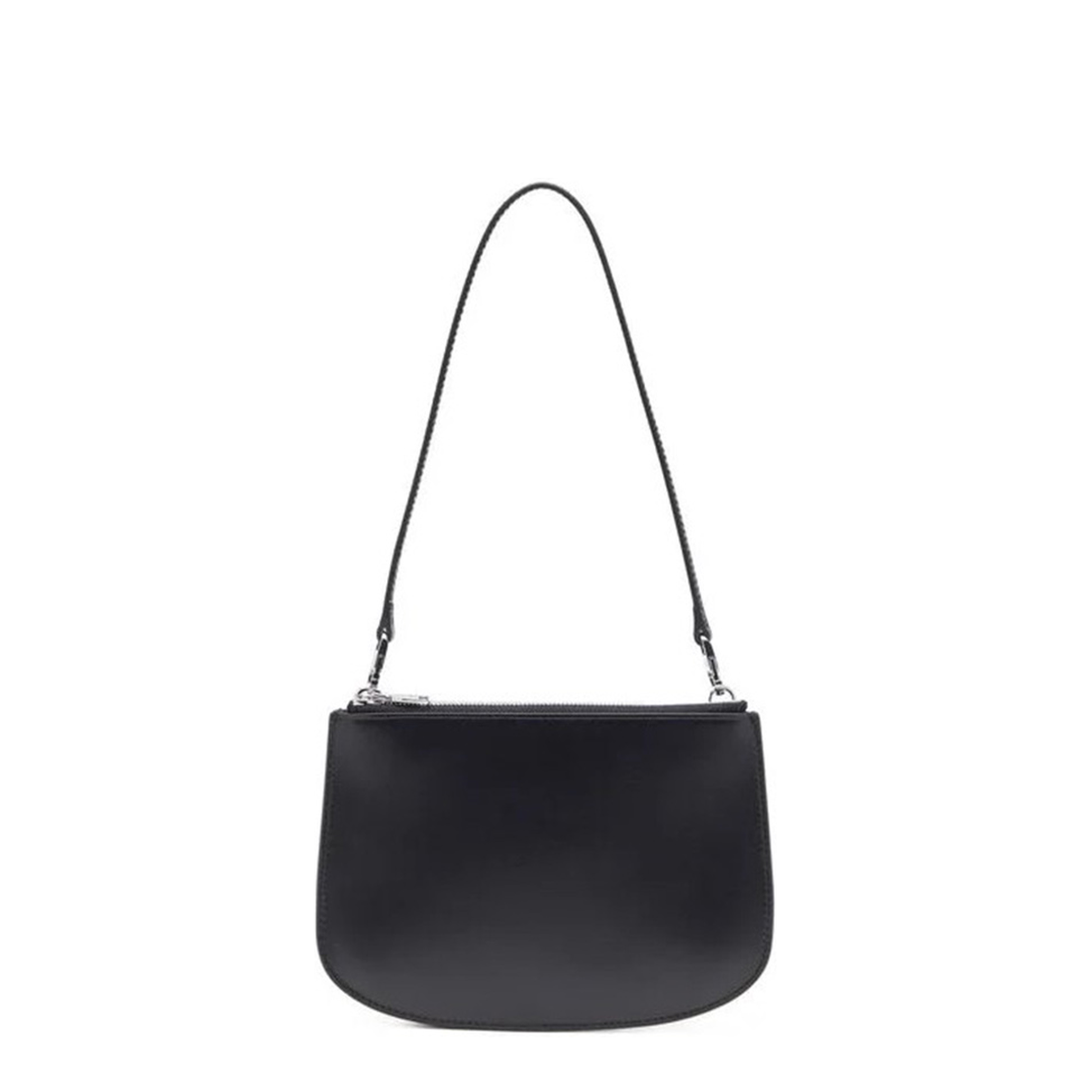 1DR Twin Calf Leather Shoulder Bag - Black