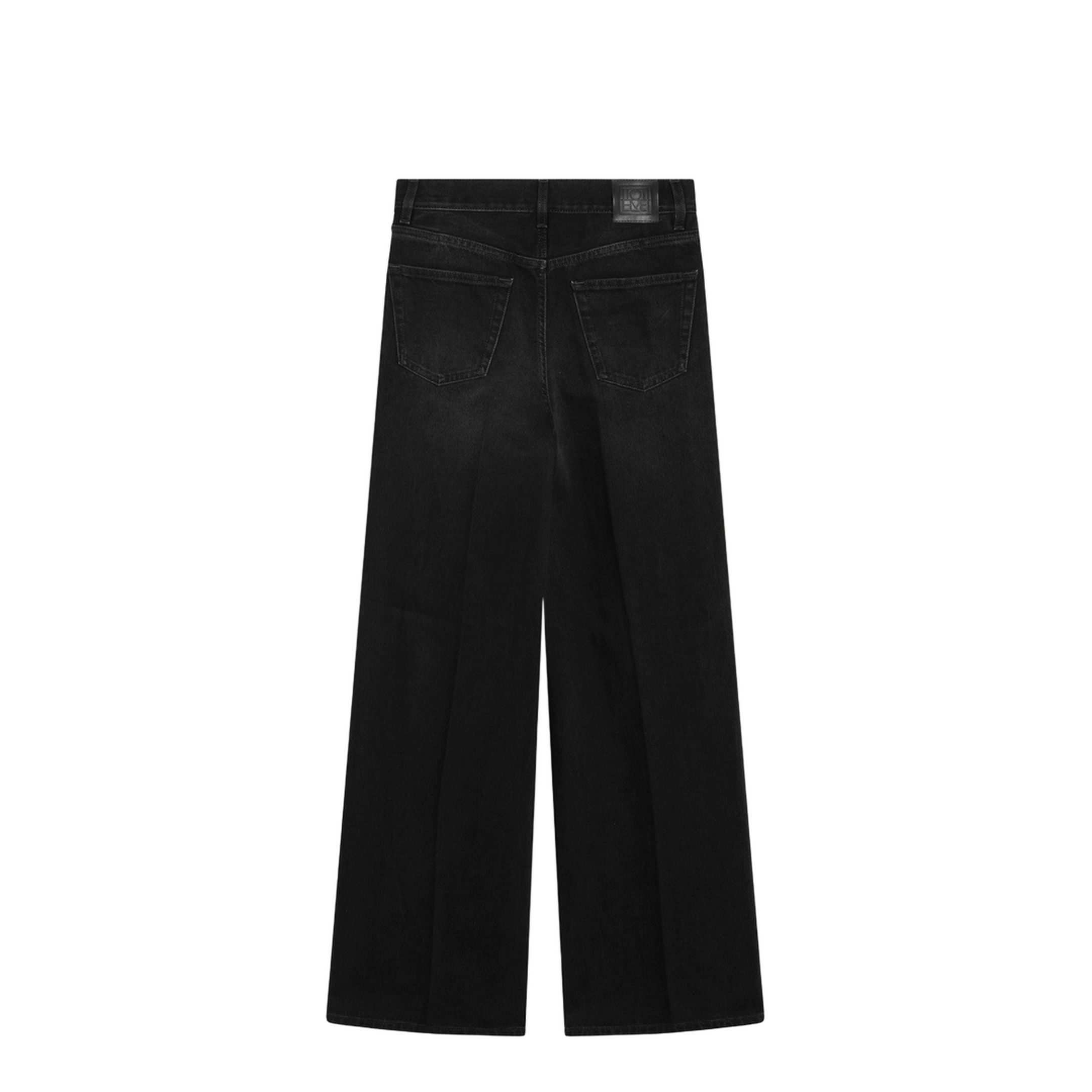 MAYFEYR - Toteme - Black Faded Effect Jeans In Organic Cotton - 251-WRB2426FB0046068