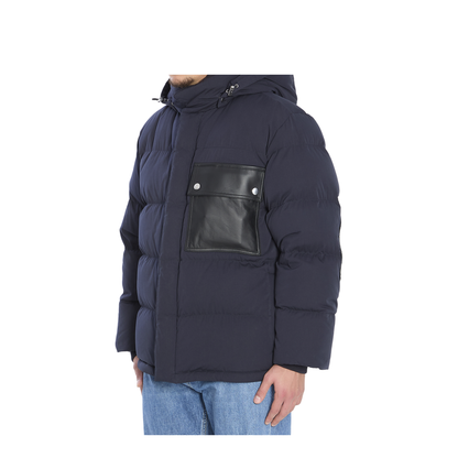 MAYFEYR - Bottega Veneta - Tech Cotton Puffer Jacket In Midnight Blue - 837046V5O604246