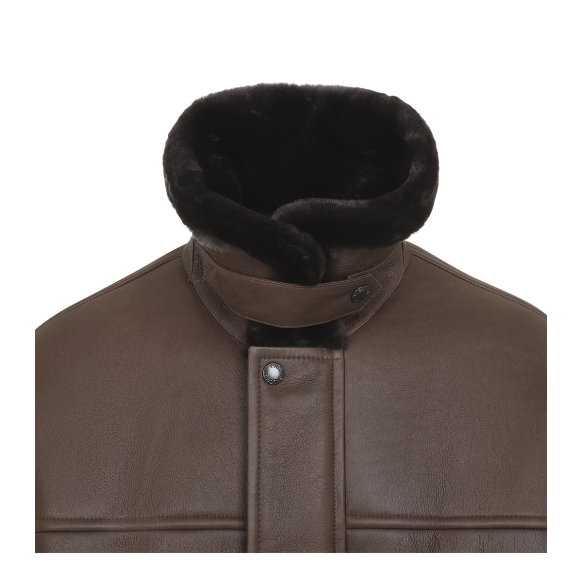 MAYFEYR - Yves Salomon - Choco Ivory Bomber Jacket - 27WHV61070MESOB3325