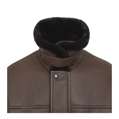 MAYFEYR - Yves Salomon - Choco Ivory Bomber Jacket - 27WHV61070MESOB3325