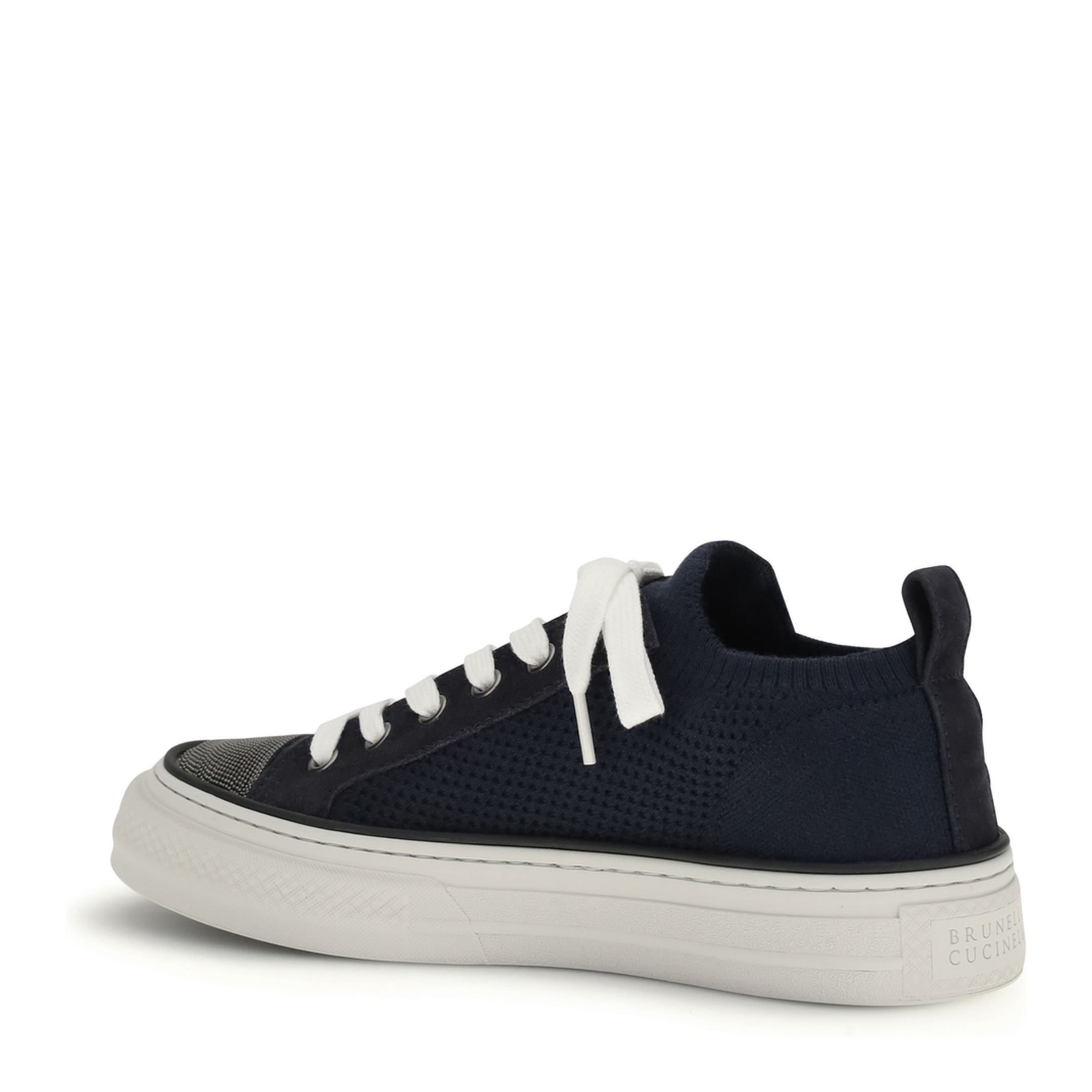 MAYFEYR - Brunello Cucinelli - Cotton Knit And Suede Sneakers - MZ35G2650