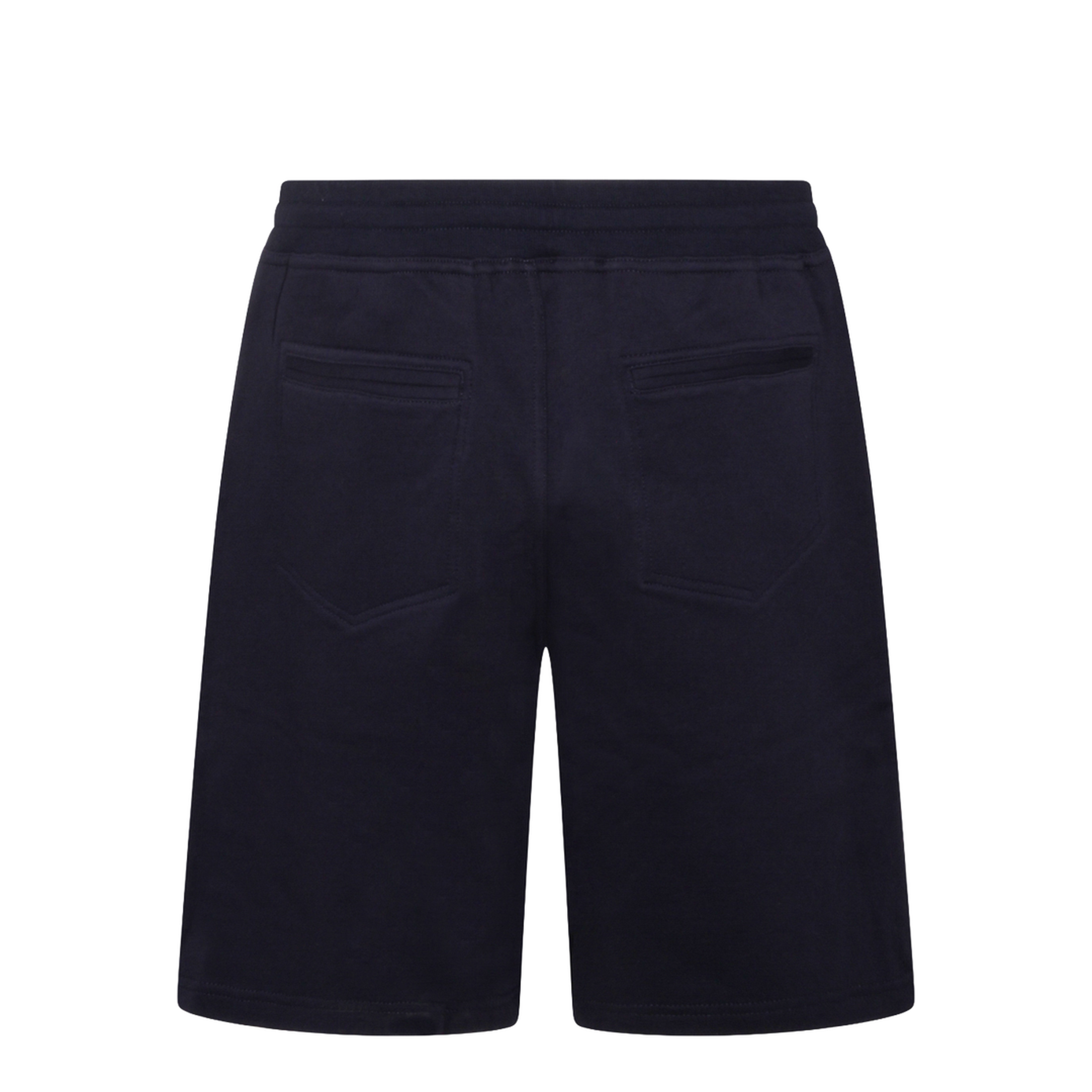 Techno Cotton Fleece Bermuda Shorts Black