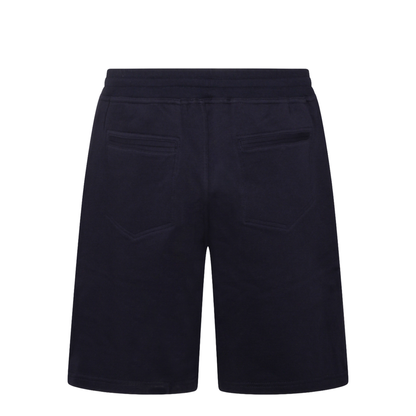 Techno Cotton Fleece Bermuda Shorts Black