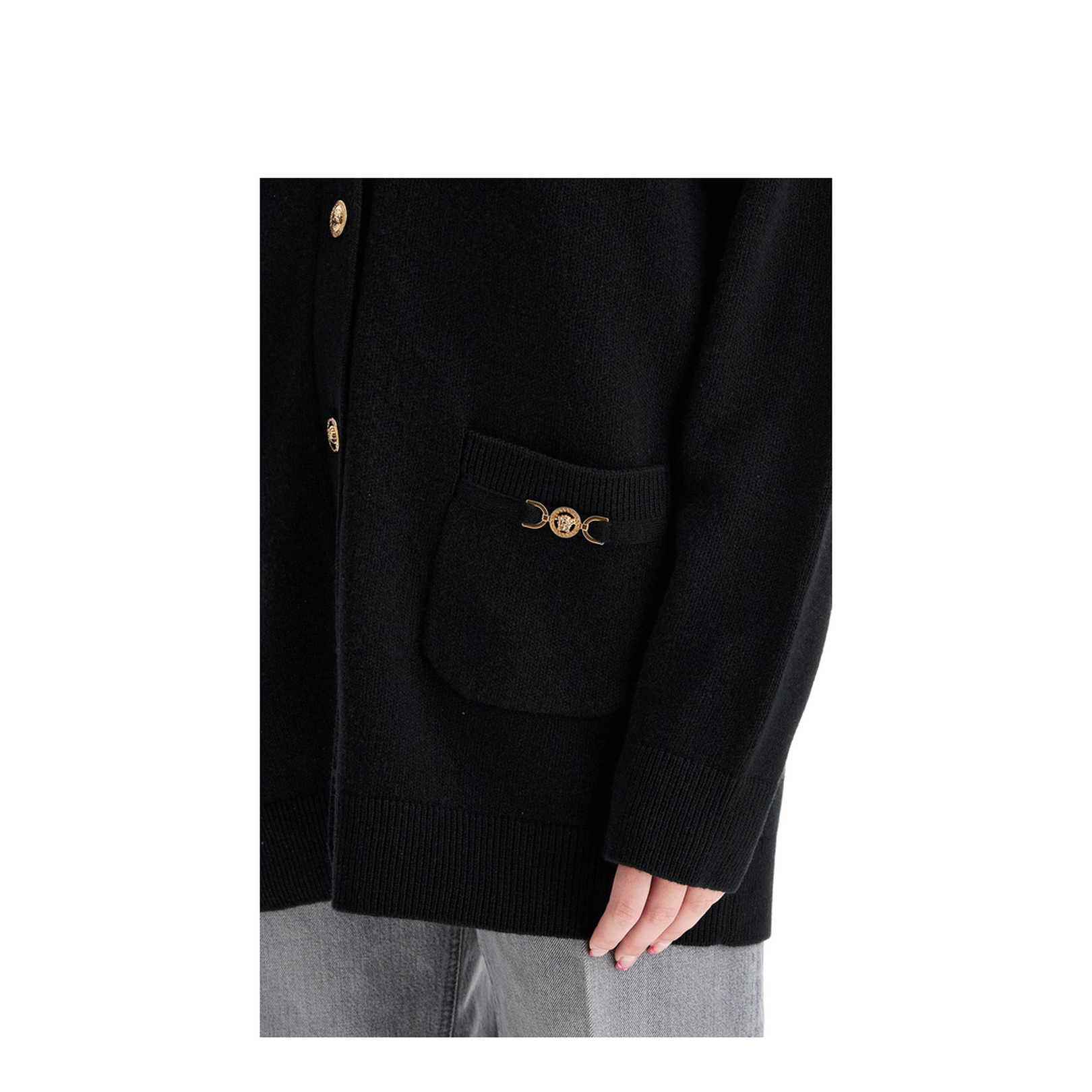 Boxy Wool and Cashmere Cardigan