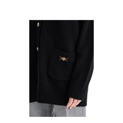 Boxy Wool and Cashmere Cardigan