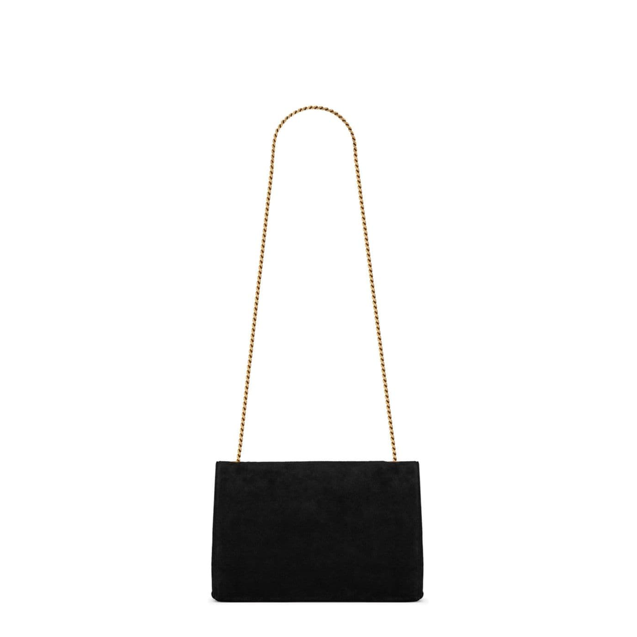 Kate Medium Suede Shoulder Bags - Black