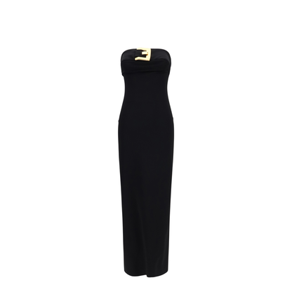 MAYFEYR - Balmain - Long Stretch Viscose Dress - GF1RG080JL05