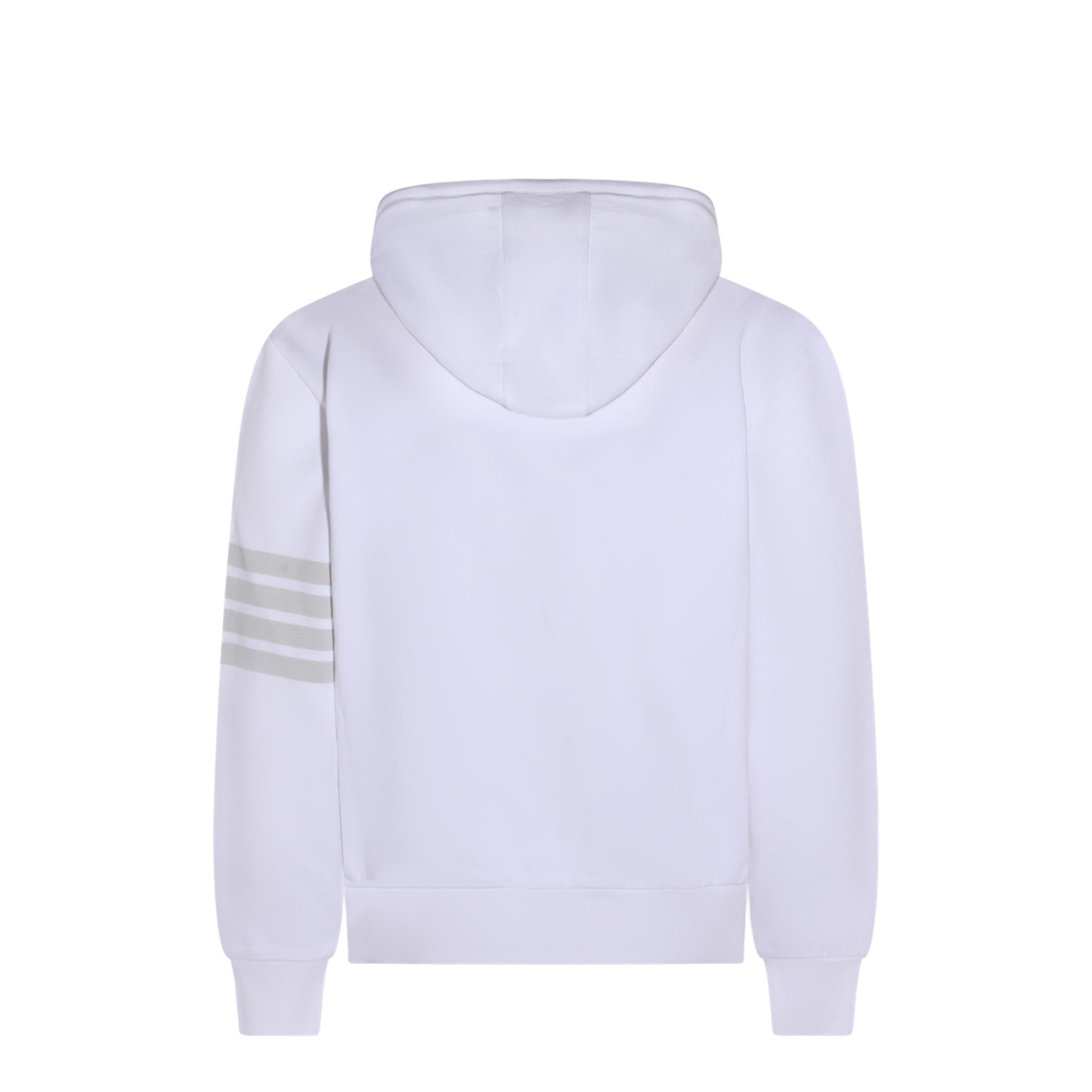 MAYFEYR - Thom Browne - Long Sleeve Hoodie Pullover With Overdyed 4 Bar In Solid Loopback - MJT556AJ0007100