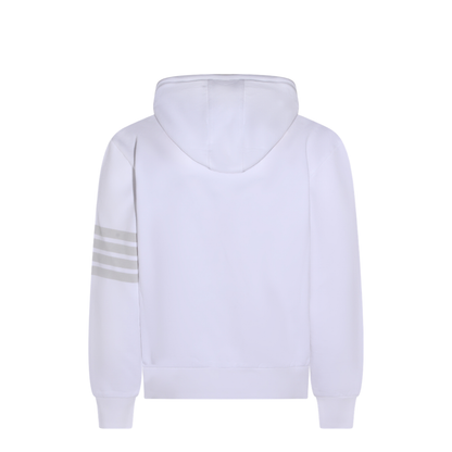 MAYFEYR - Thom Browne - Long Sleeve Hoodie Pullover With Overdyed 4 Bar In Solid Loopback - MJT556AJ0007100
