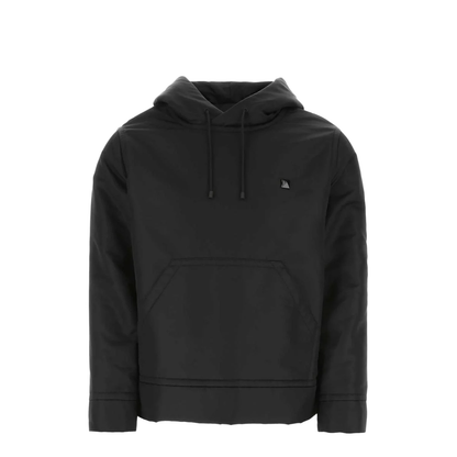 Black Nylon Sweatshirt