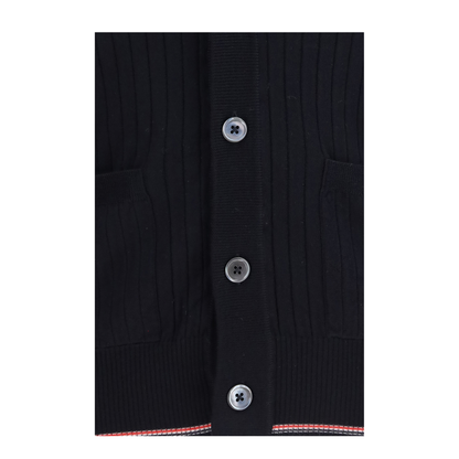 MAYFEYR - Thom Browne - Ribbed Merino Wool Cardigan - MKC648AY1055415